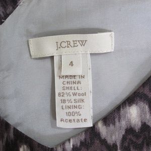 J. Crew Dresses - J. Crew | Purple Leopard Print Wool Blend Dress J. Crew Dresses - J. Crew | Purple Leopard Print Wool Blend Dress